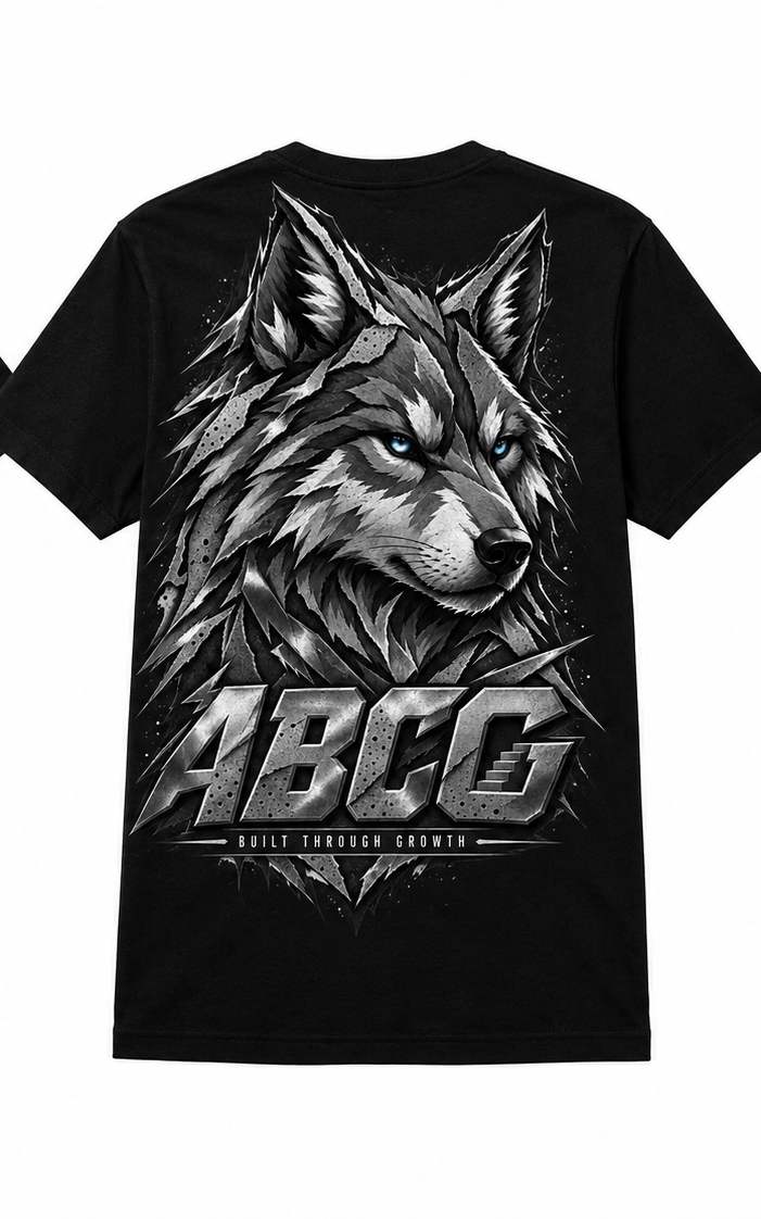 ABCG Built Through Growth Wolf Tee