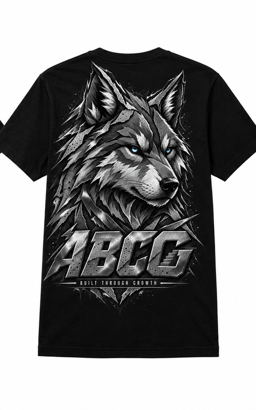 ABCG Built Through Growth Wolf Tee